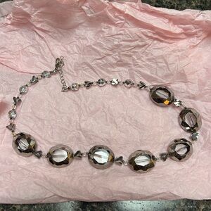 Elegant Silver Beaded Necklace